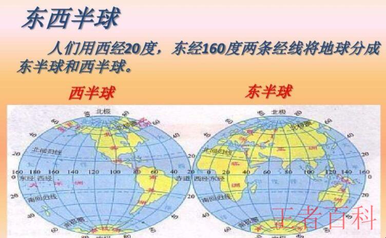 东半球和西半球的划分界线是什么